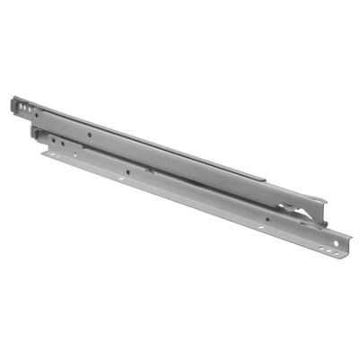 Coulisse galet fixation téléscopique Diall acier blanc L.450 x ép.12 mm