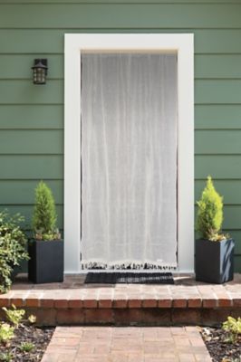 Moustiquaire de porte en coton écru 140 x 225 cm