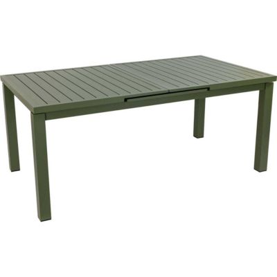 Table en aluminium extensible 8 à 10 personnes Santorin Kaki