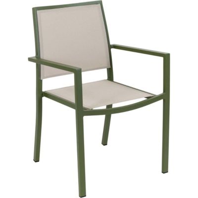 Fauteuil de jardin en aluminium empilable Santorin coloris - vue 2