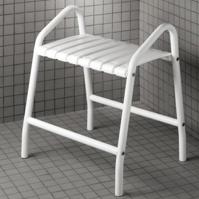 Banc de douche avec poignées en aluminium Godonnier charge maximale 140 kg
