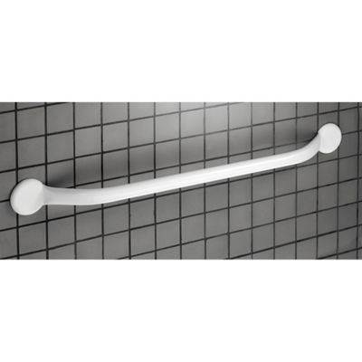 Barre d'appui droite en acier blanc Godonnier 70 cm
