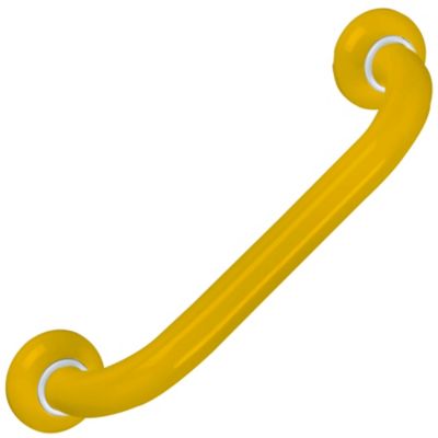 Barre d'appui droite en aluminium jaune epoxy Godonnier 36,6 cm