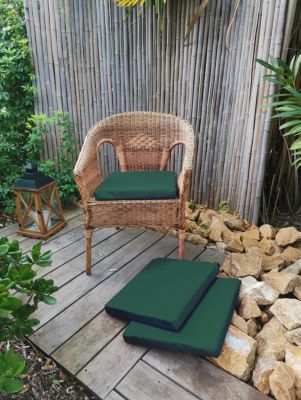Galette de chaise Easy for life vert L.39 x l.39 x Ep.5cm