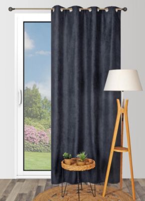 Rideau thermique suède l.140 x H.240 cm bleu marine
