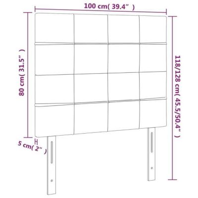 3116377 vidaXL Têtes de lit 2 pcs Vert foncé 100x5x78-88 cm Velours.