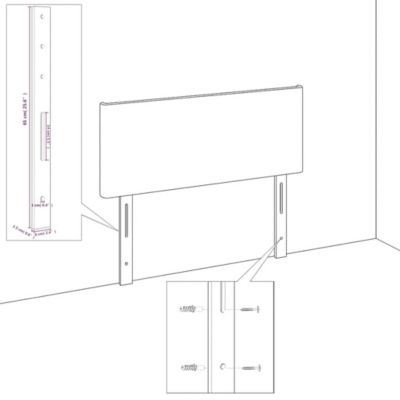 3116377 vidaXL Têtes de lit 2 pcs Vert foncé 100x5x78-88 cm Velours.