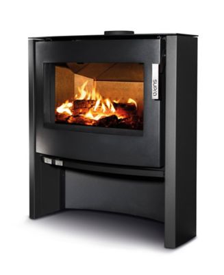 Poêle à  bois en acier Supra Margo noir 7 kW étanche