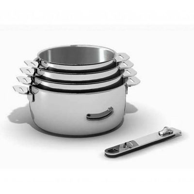 Beka Série de 5 casseroles inox 12/14/16/18/20cm 12036994 Gris - vue 8