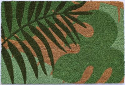 Tapis coco imprimé jungle green L.60 x l.40cm