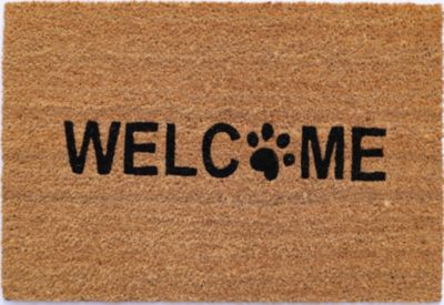 Tapis coco imprimé welcome dog L.60 x l.40cm