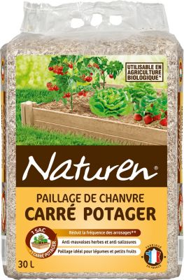 Paille de chanvre spécial carré potager 30L Naturen