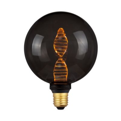 Ampoule LED à filament ADN globe E27 55lm 3,5W blanc chaud ?13,5 cm smokey