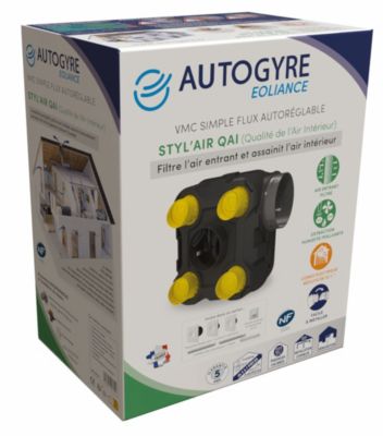 VMC simple flux autoréglable Autogyre Styl'air QAI
