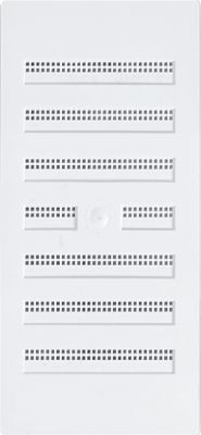 Grille d'aération PVC Autogyre avec moustiquaire blanche 193 x 91 mm