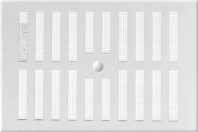 Grille d'aération PVC Autogyre avec moustiquaire blanche 289 x 193 mm