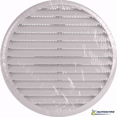 Grille d'aération PVC Autogyre à clipser blanche ø80/125 mm
