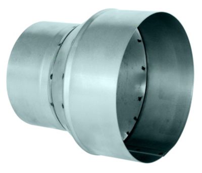 Réduction en tôle d'acier galvanisé Ø 160/125 mm DMO