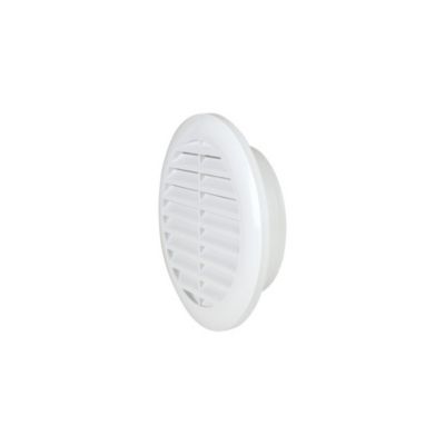 Grille De Ventilation Ronde À Encastrer Avec Moustiquaire Élégance Diamètre 100 Mm - vue 2