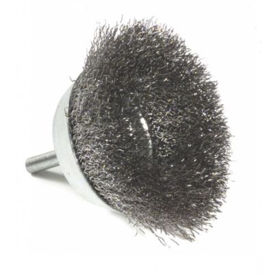 Brosse coupe perceuse pour métal TIVOLY Diam.75 mm Ondulé Tige 6 mm Fil 035
