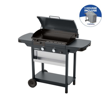 Plancha gaz sur chariot EX plus + housse - vue 3
