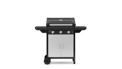 Plancha gaz sur chariot EX 3 2210101 avec couvercle de cuisson - vue 2