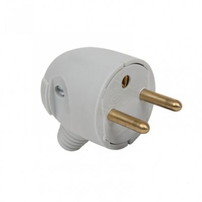 Fiche électrique mâle 2 pôles + DEBFLEX