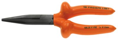 Pince à becs demi ronds longs isolée FACOM VSE 185.20AVSE Coupe fil