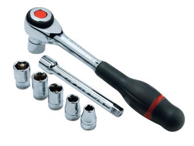 Cliquet à manche rotatif Facom 7 pièces