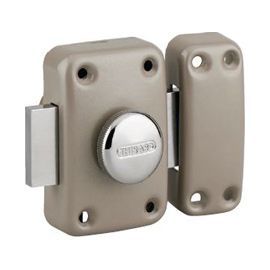 Verrou de sûreté bouton/cylindre 45 mm Thirard Apache + gache encastrer