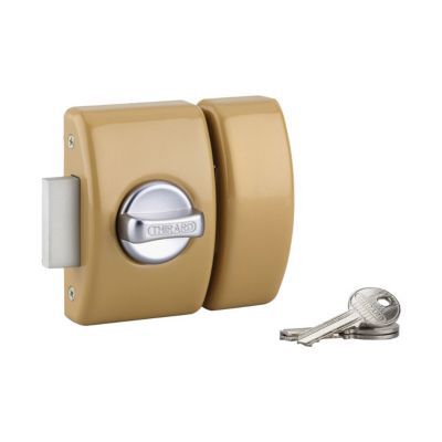 Verrou de sûreté design à bouton et cylindre 45 mm