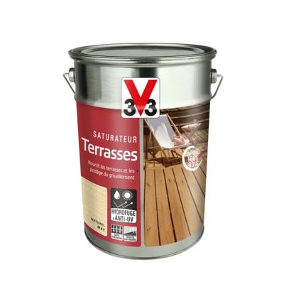 Saturateur pour terrasses V33 mat naturel 1L