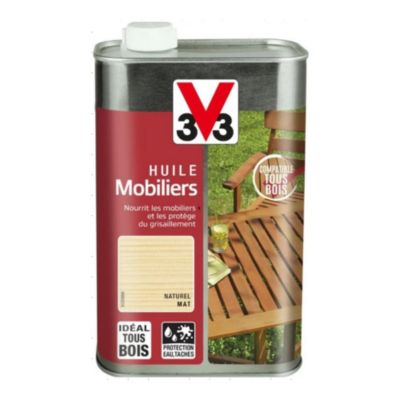 Huile pour mobiliers V33 mat naturel 1L