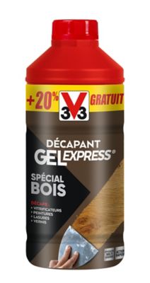 Décapant Gel Express V33 spécial bois 1L + 20% gratuit