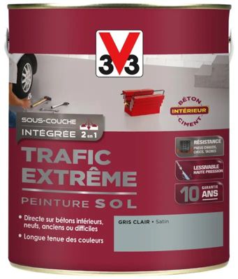 Peinture sol intérieur trafic extrême V33 gris clair Syntilor 5L