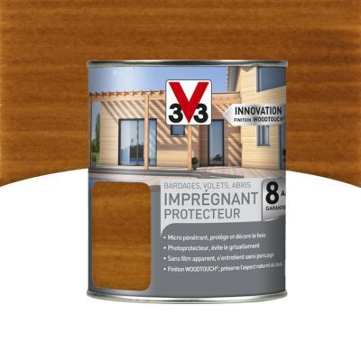 Lasure extérieure imprégnant protecteur V33 Mélèze 1L - 8 ans
