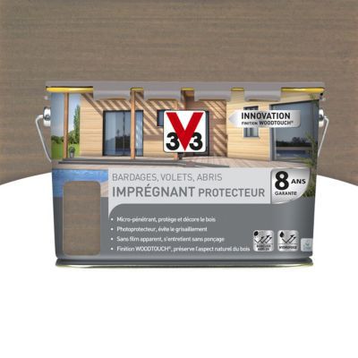 Lasure extérieure bois grisé Imprégnant 5 L