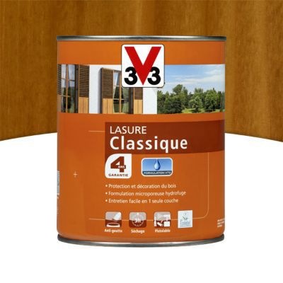 Lasure extérieure classique V33 Chêne doré 1L - 4 ans