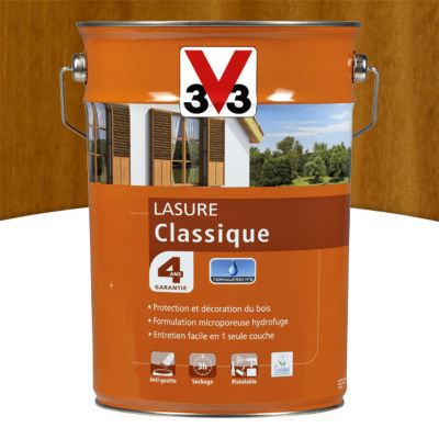 Lasure extérieure classique V33 Chêne doré 5L - 4 ans