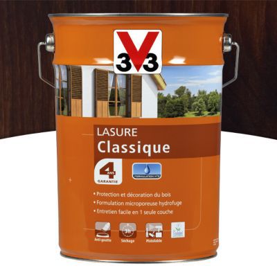 Lasure extérieure classique V33 Chêne foncé 5L - 4 ans