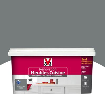 Peinture De Renovation Meubles Cuisine V33 Carbonate Satin 2l Castorama