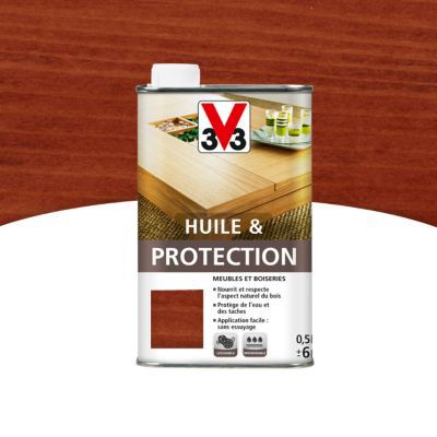 Huile et protection meubles et boiseries V33 palissandre mat 0,5L