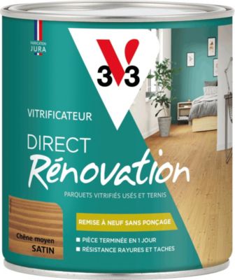 Vitrificateur direct rénovation V33 chêne moyen satin 750ml