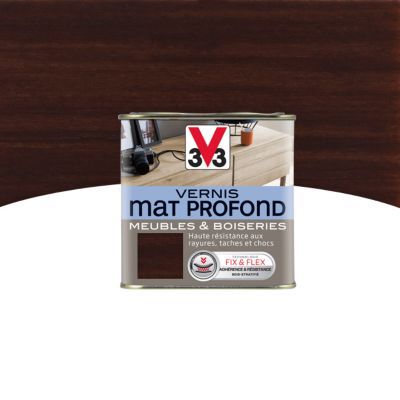 Vernis meubles et boiseries V33 Mat profond wengé mat 0,25L