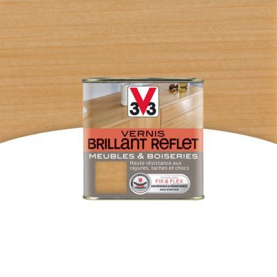 Vernis meubles et boiseries V33 Brillant reflet chêne clair brillant 0,25L