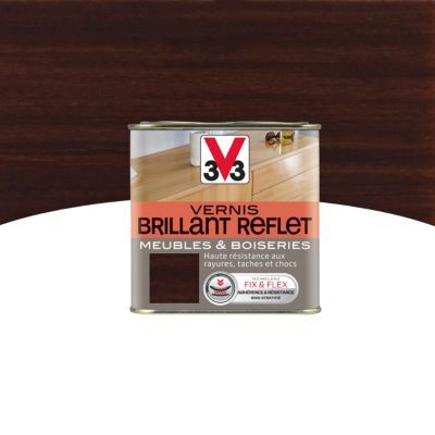 Vernis meubles et boiseries V33 Brillant reflet wengé brillant 0,25L