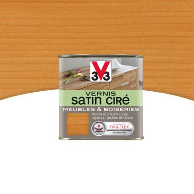 Vernis meubles et boiseries V33 Satin ciré chêne doré satin 0,25L