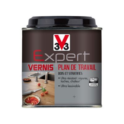 Vernis plan de travail bois V33 Expert incolore brillant 0,5L