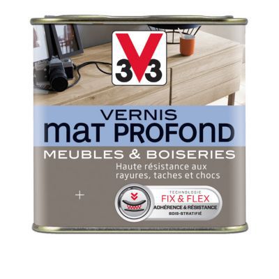 Vernis meubles et boiseries V33 incolore mat 1L