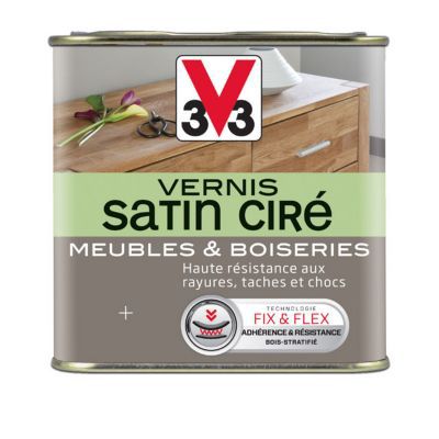 Vernis meubles et boiseries V33 incolore satin 1L